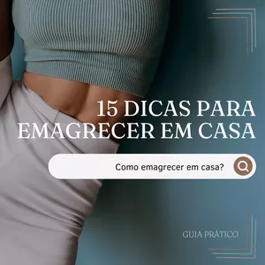 Imagem de capa para o Ebook 15 Dicas Para Emagrecer em Casa