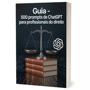 Imagem de capa para o Ebook Manual Jurídico com 500 Prompts de ChatGPT