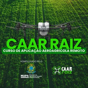 Imagem de capa para o Curso online CAAR Raiz - Curso para Aplicação Aeroagrícola Remota