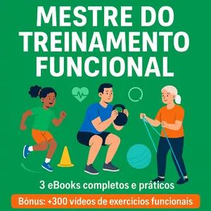 Imagem de capa para o Ebook MESTRE DO TREINAMENTO FUNCIONAL [com + 300 exercícios funcionais em vídeos]