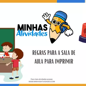 Imagem de capa para o Ebook Regras para a Sala de Aula para Imprimir