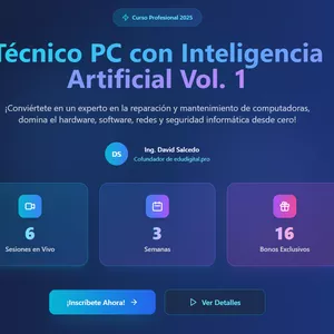 Imagen de portada para Curso online Técnico PC con Inteligencia Artificial Vol. 1