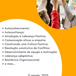 Imagem de capa para o Evento online Workshop Liderança Positiva