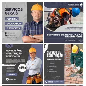 Imagem de capa para o Ebook PACK CANVA PEDREIRO
