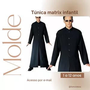 Imagem de capa para o Ebook Molde tunica matrix infantil 