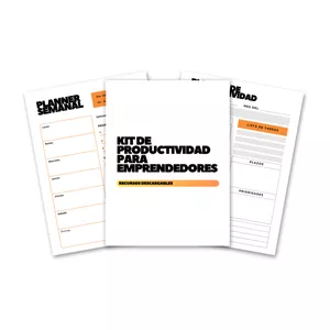 Imagen de portada para Ebook Plantillas - Kit de Productividad para Emprendedores