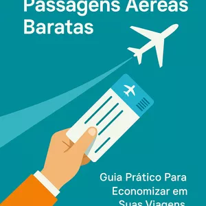 Imagem de capa para o Ebook Como Encontrar Passagens Aéreas Baratas