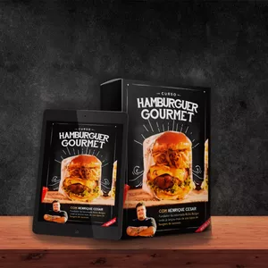 Imagem de capa para o Ebook Curso Hambúrguer Gourmet 2.0