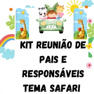 Imagem de capa para o Ebook kit reunião de pais e responsáveis safari