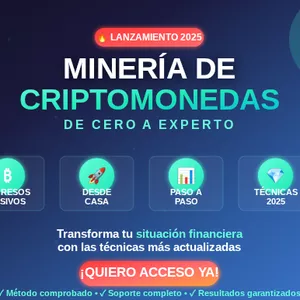 Imagen de portada para Curso online Curso de Minería de Criptomonedas 2025: Gana $5000 Mensuales