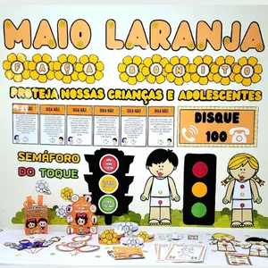 Imagem de capa para o Ebook Kit Maio Laranja: Proteção Infantil de Forma Lúdica e Educativa