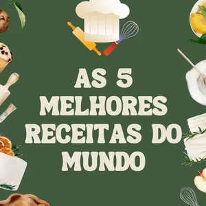 Imagem de capa para o Ebook As 5 melhores receitas do mundo