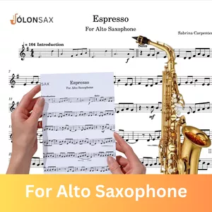 Cover image for Ebook Espresso Sabrina Carpenter for Alto Saxophone in PDF