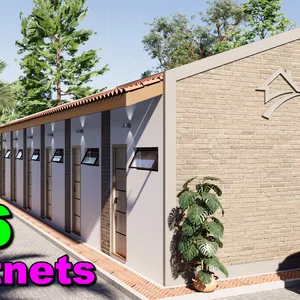 Imagem de capa para o Curso online 6 Kitnets Modernas (3x6) com Projeto Funcional em Terreno 12x25 🌟