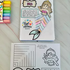 Imagem de capa para o Ebook Atividade Folclore Brasileiro – Iara 🎨✨