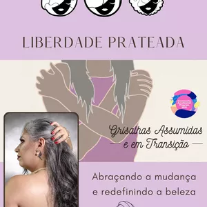 Imagem de capa para o Ebook Liberdade Prateada: Abraçando a mudança e redefinindo a beleza