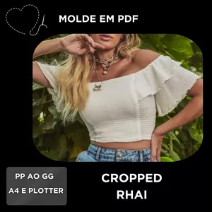 Imagem de capa para o Ebook MOLDE EM PDF - CROPPED RHAI
