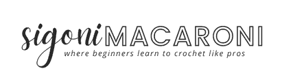 Learn To Crochet with Sigoni Macaroni logo
