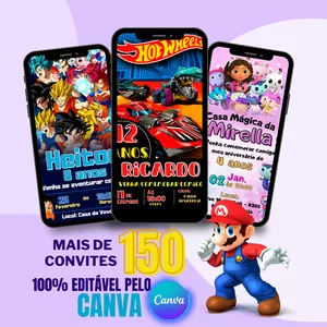 Imagem do curso Pack Convites Digitais  - 2 em 1  / Arts Premium