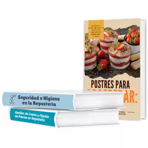 Imagen de portada para Curso online Pack de 3 libros para negocios de repostería
