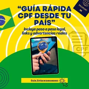 Imagen de portada para Ebook Sacá tu CPF desde tu país — Paso a paso legal (actualizado 2025)
