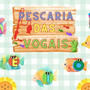 Imagem de capa para o Ebook 🎣🔡Pescaria das Vogais