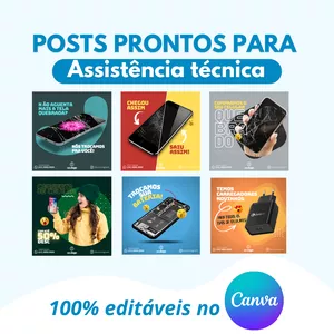 Imagem de capa para o Curso online Pack de posts prontos para Assistência técnica 