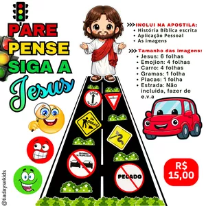 Imagem de capa para o Ebook Pare, Pense e Siga a Jesus - História Bíblica