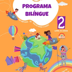 Imagem de capa para o Ebook Programa Bilíngue Sons e Cores – Level 2 (5 a 6 anos)  Consciência Fonológica e Fonêmica | Método Sons &amp; Cores 