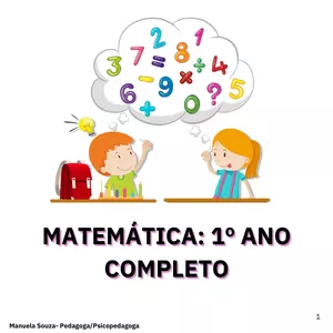 Imagem de capa para o Ebook Livro de MATEMÁTICA - Nível 1º ANO (Ensino Fundamental)