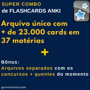 Imagem de capa para o Curso online Flashcards para concursos no ANKI - Super Combo 