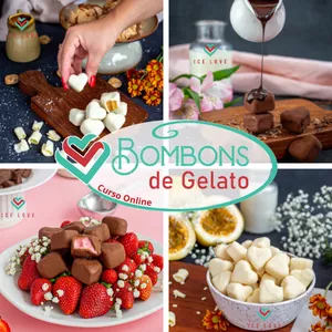 Imagem de capa para o Curso online Bombons de Gelato - A Nova Sobremesa Gourmet