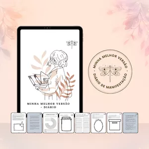 Imagem de capa para o Ebook Diário de Manifestação - Minha Melhor Versão