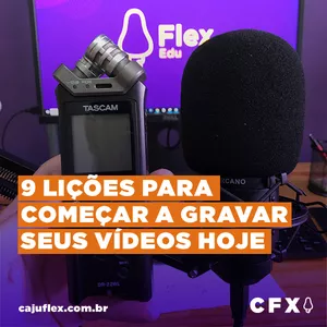 Imagem de capa para o Ebook 9 Lições para começar a gravar seus vídeos hoje