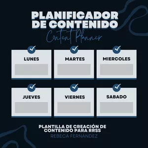Imagen de portada para Curso online PLANTILLA DE CALENDARIO DE CONTENIDO EN REDES SOCIALES
