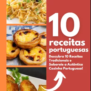 Imagem de capa para o Ebook 10 Receitas Portuguesas