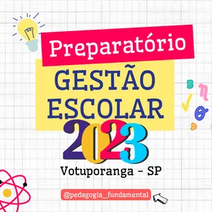 Imagem de Preparatório Concurso Gestão Escolar - Votuporanga/SP criado por Roberto Dezan Vicente na hotmart