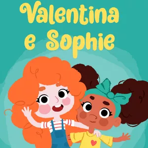 Imagem de capa para o Ebook Valentina e Sophie - Livro Infantil para ler e colorir 