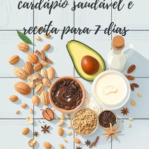Imagem de capa para o Ebook Cardápio saudável e receita de 7 dias