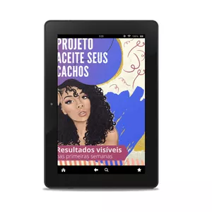 Imagem de capa para o Ebook Projeto Aceite Seus Cachos