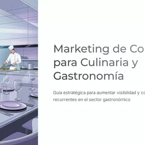 Marketing de Contenidos para Culinaria y Gastronomía 