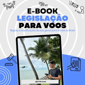 Imagem de capa para o Ebook E-BOOK LEGISLAÇÃO PARA DRONES 2024