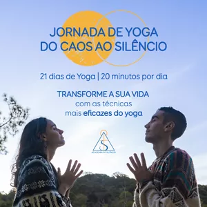 Imagem de capa para o Curso online Jornada de Yoga do caos ao silêncio