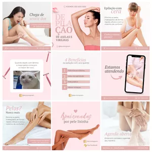 Imagem de capa para o Curso online Canva Pack Depilação com Cera