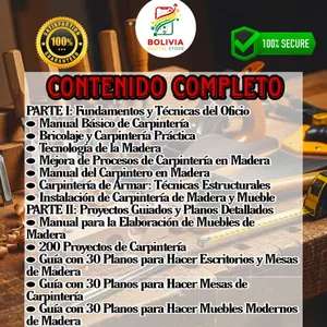 Imagen de portada para Ebook El Arte de la Madera: La Guía Maestra del Carpintero Desde los Fundamentos del Oficio hasta la Creación de +300 Proyectos