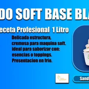 Imagen de portada para Curso online Helado Soft Base Blanca - Receta Profesional 1 Litro