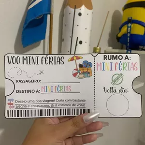 Imagem de capa para o Ebook LEMBRANCINHA: PASSAPORTE FÉRIAS ✈️💖