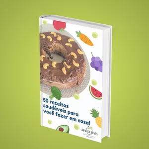 Imagem de capa para o Ebook Ebook: 50 receitas saudáveis para você fazer em casa!