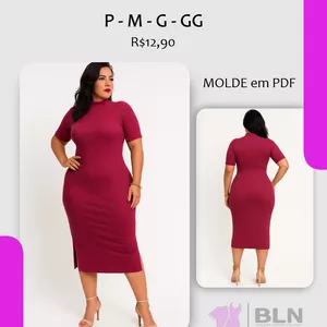 Imagem de capa para o Ebook VESTIDO GOLA ALTA