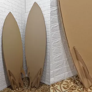 Imagem de capa para o Ebook Moldes de Prancha de Surf para Imprimir: Como Fazer Prancha de Surf Decorativa de Papelão Grande